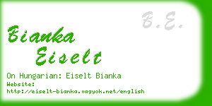 bianka eiselt business card